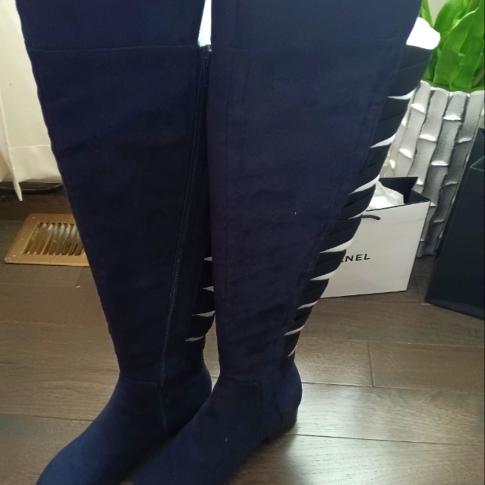 Blue Suede Boots
